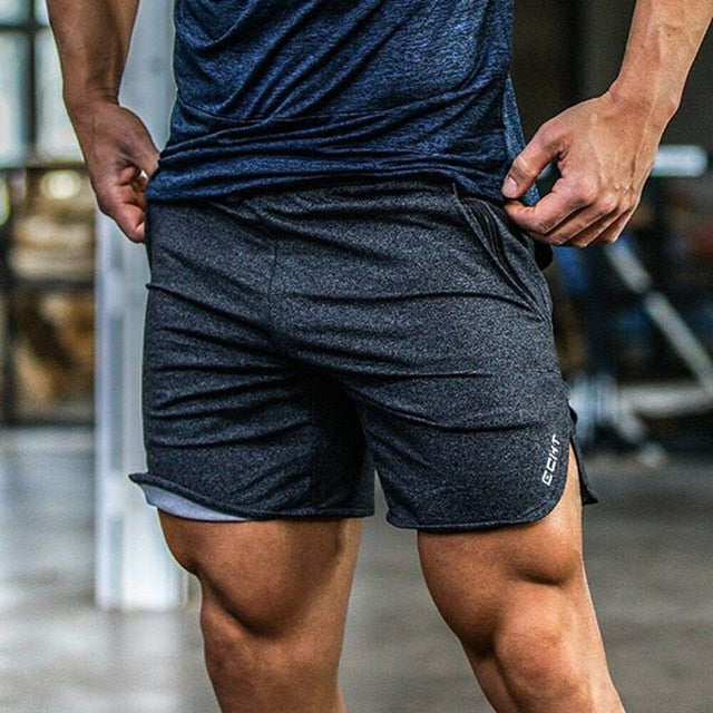2018 summer new mens fitness shorts Fashion Casual gyms Bodybuilding Workout male Calf-Length short pants Brand Sweatpants
