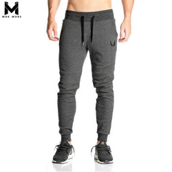 2018 Cotton Men Full Sportswear Pants Casual Elastic Cotton Mens Fitness Workout Pants Skinny Sweatpants Trousers Jogger Pants